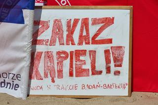 Kąpielisko Wodna Dolina w Koszalinie z zakazem wstępu do wody