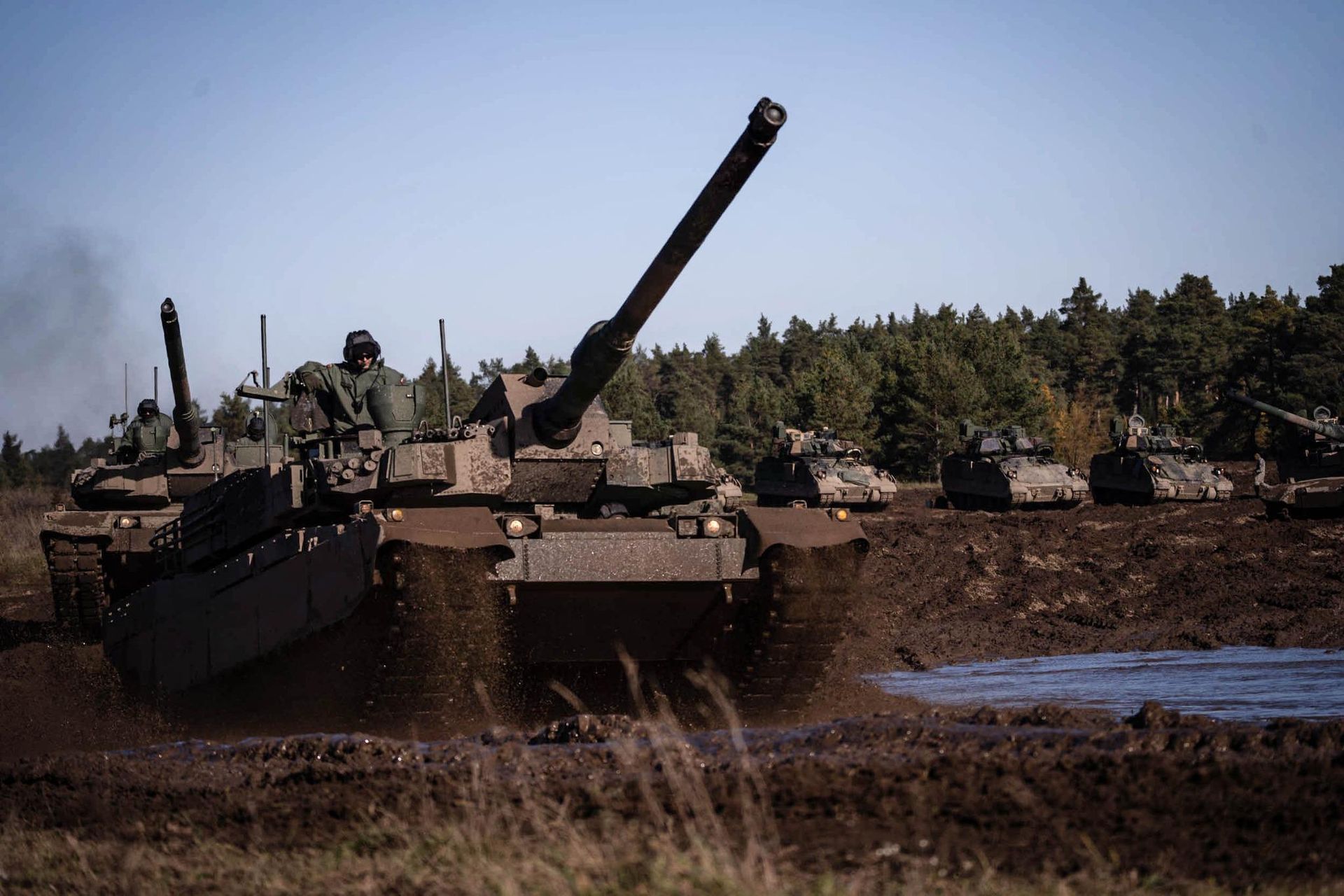 Czołgi K2 z 15. Giżyckiej Brygady Zmechanizowanej