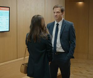 Barwy szczęścia, odcinek 3200: Łukasz (Michał Rolnicki), Kasia (Katarzyna Glinka)