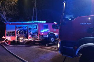 Pożar budynku gospodarczego w Czyżowie w gminie Łagów