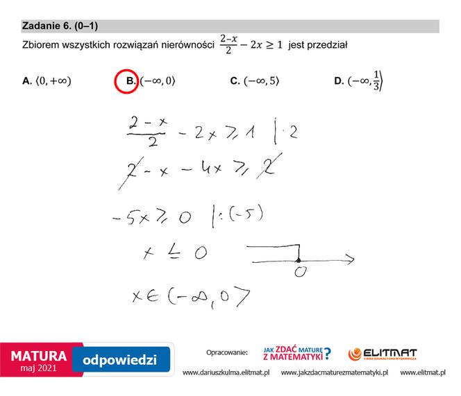Matura 2021, matematyka poziom podstawowy. Odpowiedzi eksperta