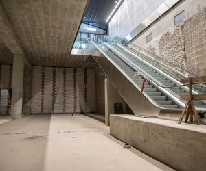 Pierwszy podziemny przystanek tramwajowy w Warszawie (listopad 2025)