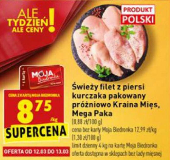 filet z piersi kurczaka 8,75 zł/kg