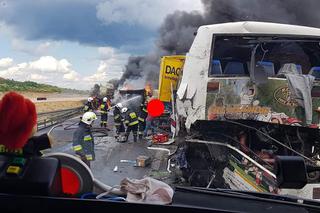 Wypadek na DK1 w Bogusławicach. Wiemy kim są poszkodowani z autokaru Częstochowa - Łódź