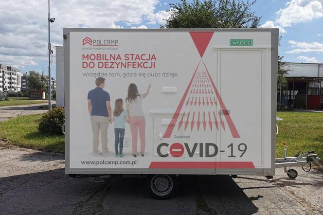 Na Politechnice Wrocławskiej powstała mobilna stacja do dezynfekcji osób