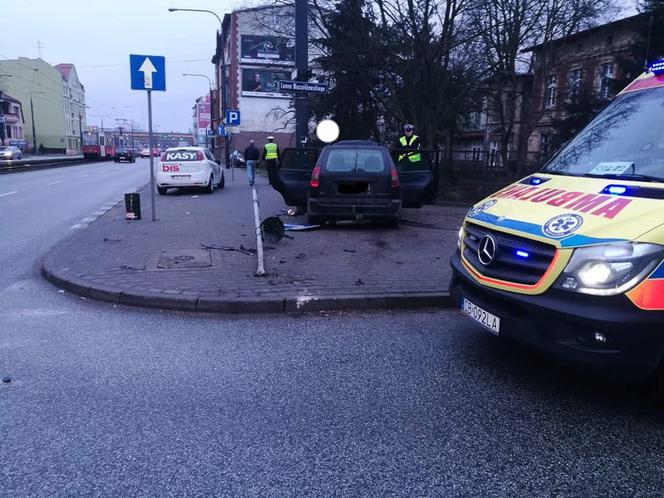Wypadek na Jagiellońskiej w Bydgoszczy. Kobieta trafiła do szpitala 