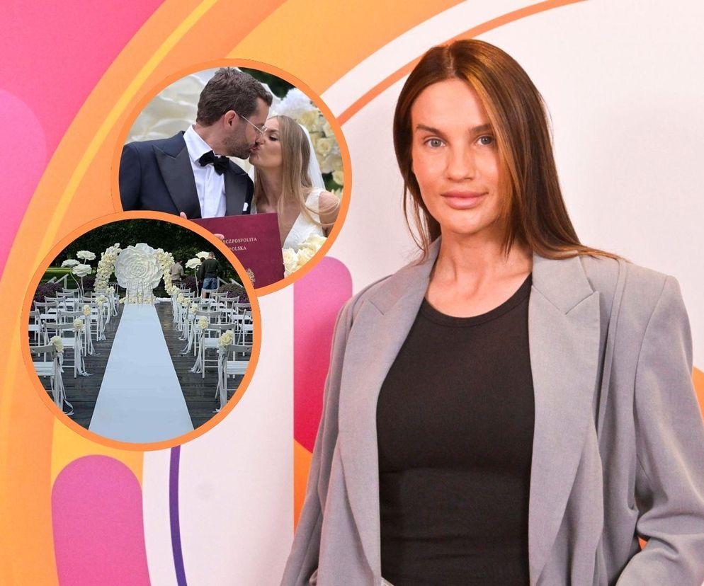 Karolina Gilon pokazała fotki ze ślubu. Są rodzice i brat. Cóż za przystojniak!