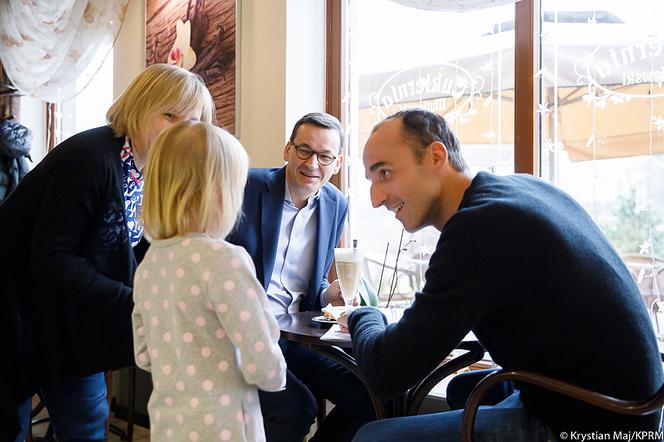 Mateusz Morawiecki i Robert Kubica