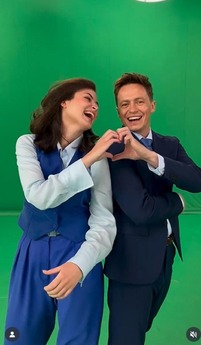 Barwy szczęścia nowa czołówka po wakacjach 2025. Weronika (Maria Świłpa), Błażej Modrzycki (Piotr Ligienza)