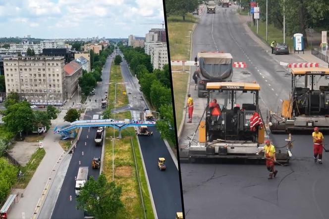 Wymiana nawierzchni od Czerniakowskiej do Mostu Siekierkowskiego. Wisłostrada będzie jak nowa!