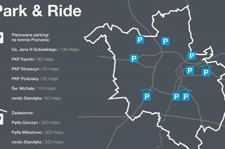 Mapa lokalizacji parkingów w Poznaniu