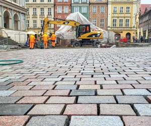 Remont na Starym Rynku w Poznaniu trwa. Kiedy koniec prac? 