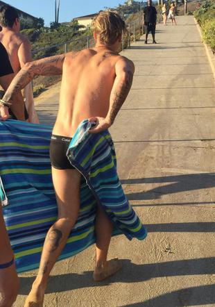 Justin Bieber zapomniał ręcznika - uratował go przypadkowy chłopak