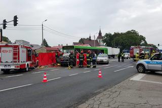 Śmiertelny wypadek na DK86 w Wojkowicach Kościelnych