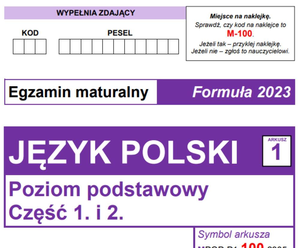 Matura 2024: Arkusze CKE z języka polskiego na poziomie podstawowym i odpowiedzi