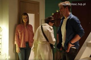 M jak miłość. Marcin (Mikołaj Roznerski), Iza (Adriana Kalska), Kama (Michalina Sosna)	