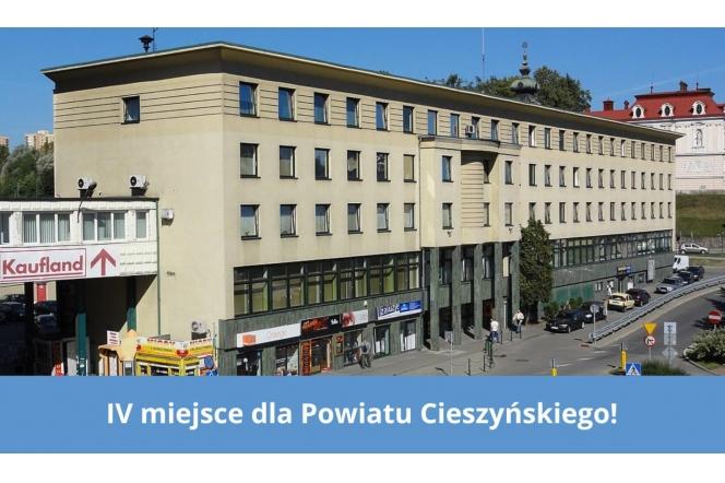 Powiat cieszyński tuż za podium ogólnopolskiego rankingu. W 10 jeszcze powiat bielski