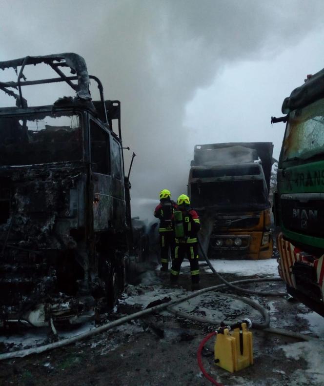 Pomorskie. Tragiczny pożar w Rusocinie. Spłonęło 12 samochodów! [ZDJĘCIA]