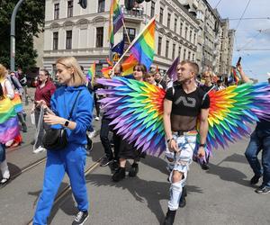 Minister ds. równości Katarzyna Kotula na Marszu Równości w Łodzi,