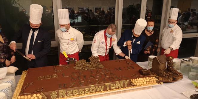 Tort z pszczołami na urodziny Rzeszowa [ZDJĘCIA]