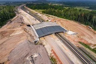 Plac budowy pierwszej części obwodnicy Zawiercia i Poręby w czerwcu 2024 r.