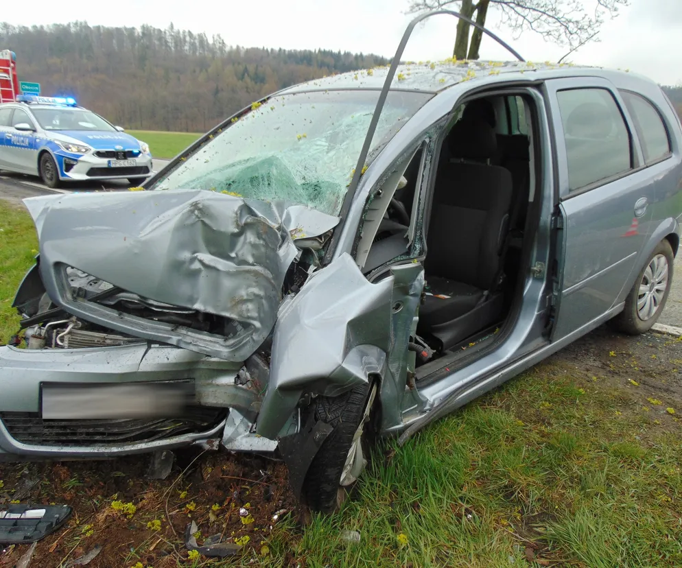 Uderzył w drzewo na prostym odcinku drogi. Tragiczna śmierć kierowcy opla