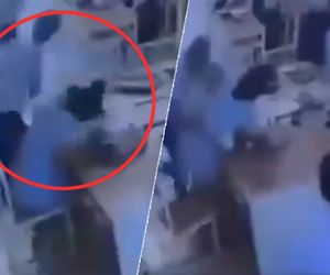 Uczeń rzucił się na nauczycielkę! Wideo pokazało cios za ciosem