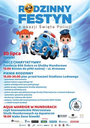 Impreza z okazji Święta Policji w Sosnowcu 