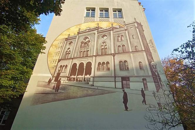 Wyjątkowy mural w centrum Szczecina już gotowy. Będzie przypominał o historycznym miejscu i wydarzeniach sprzed lat