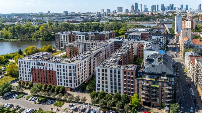 Port Praski w Warszawie z lotu ptaka