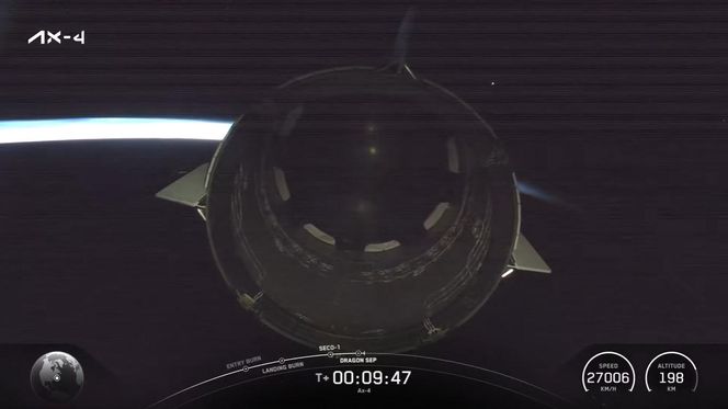 Sławosz Uznański-Wiśniewski poleciał w kosmos! Tak wyglądał start misji Axiom-4