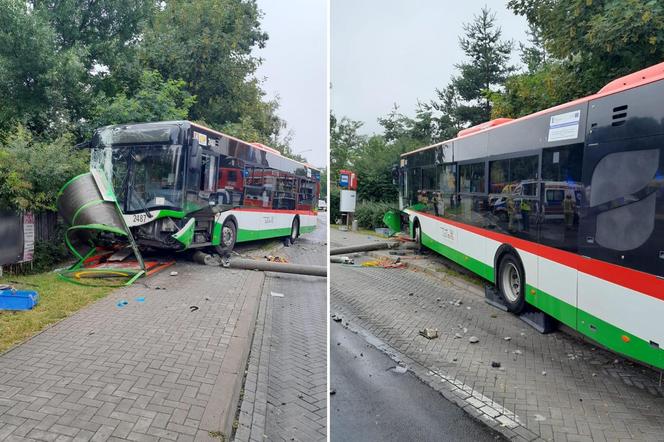 Autobus staranował przystanek. Dramatyczna relacja. „Kilka osób pod autobusem”