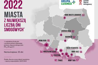 Miasto z Dolnego Śląska najbardziej zanieczyszczone w Polsce