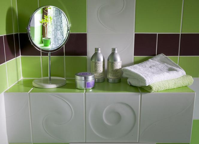 Zielona łazienka w soczystym kolorze