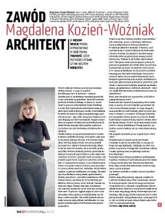 Magdalena Kozień-Woźniak, pracownai architektoniczna KKM Kozień Architekci