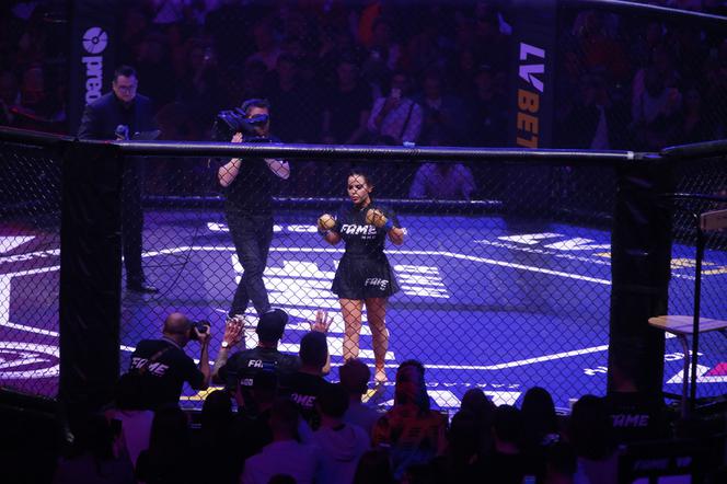 Monika "Esmeralda" Godlewska na gali Fame MMA 3