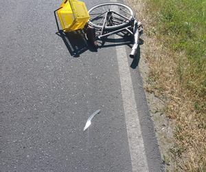 Tragedia na drodze koło Leszna. Samochód uderzył w rowerzystę