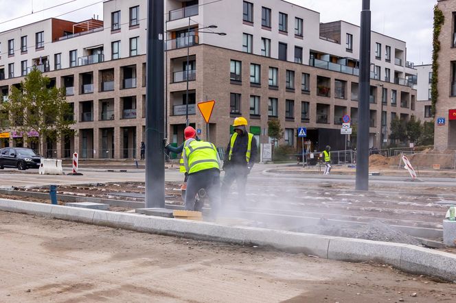 Budowa tramwaju do Wilanowa na kilka tygodni przed otwarciem