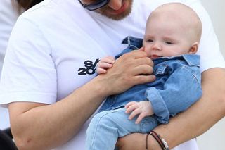 Marcin Hakiel z Dominiką i synkiem Romeo w Sopocie