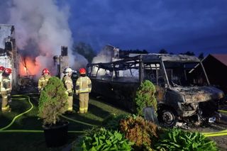 Pożar w Kuźnicy Starej. Dobytek stracił prezes OSP