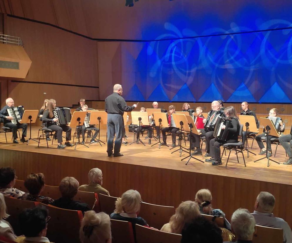 Koszalińska Orkiestra Akordeonowa Akord pod batutą Artura Zajkowskiego podczas zeszłorocznego Festiwalu.