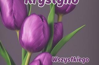 Kartka z życzeniami na imieniny Krystyny