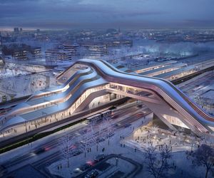 Tak będzie wyglądał, kończący trasę Rail Baltica, imponujący dworzec kolejowy w Tallinie