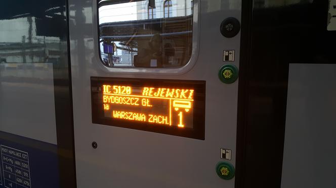 Pociąg "Rejewski" ruszył z Bydgoszczy do Warszawy