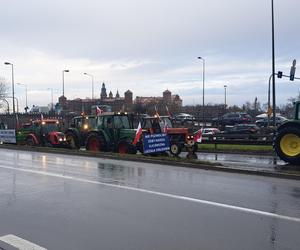Strajk rolników w Krakowie