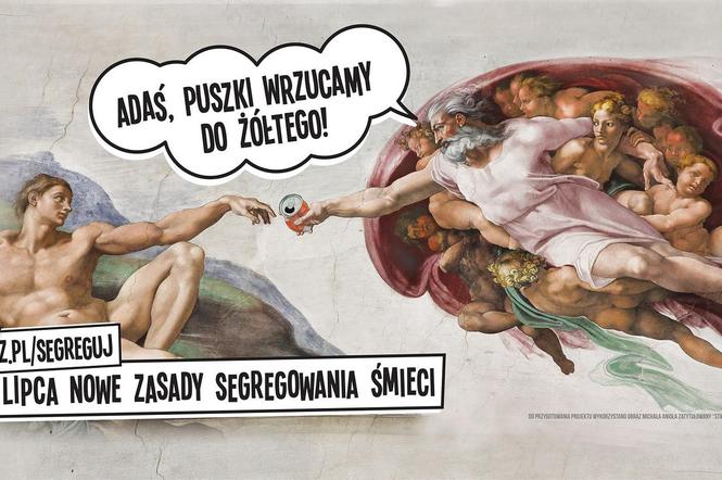 Na podstawie obrazu Stworzenie Adama Michała Anioła