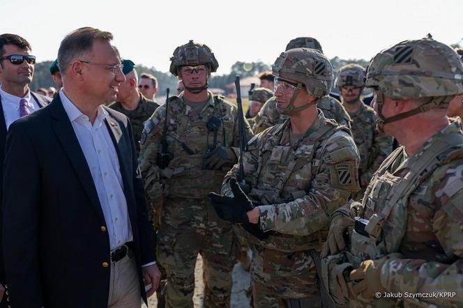 Andrzej Duda w Fort Stewart