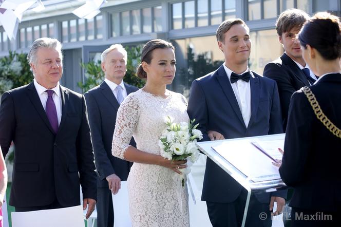 M jak miłość odcinek 1185, Magda (Anna Mucha), Olek (Maurycy Popiel), Marcin (Mikołaj Roznerski), Wojciech (Emilian Komarnicki), Zbyszek (Andrzej Presigs)