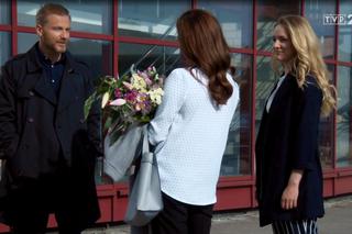 M jak miłość, odc. 1459: Andrzej (Krystian Wieczorek), Magda (Anna Mucha), Inka (Martyna Kowalik)