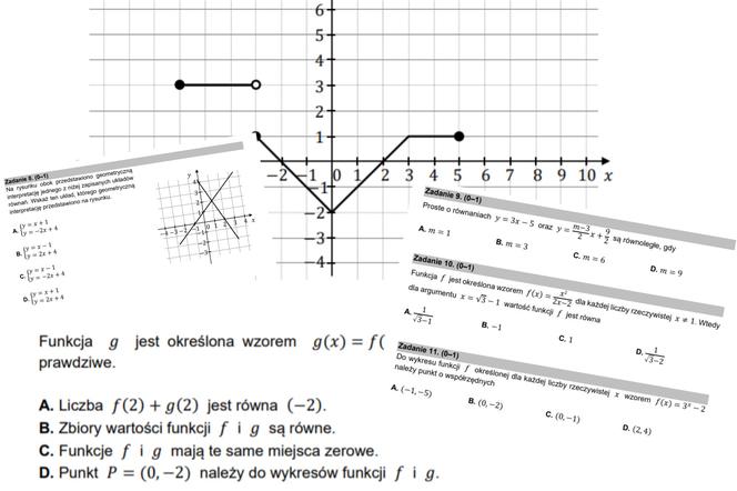 Matematyka poprawkowa 2021 - ODPOWIEDZI i KLUCZ. Zadania otwarte i zamknięte